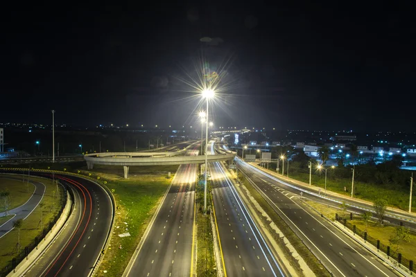 Calle Expressway por la noche —  Fotos de Stock