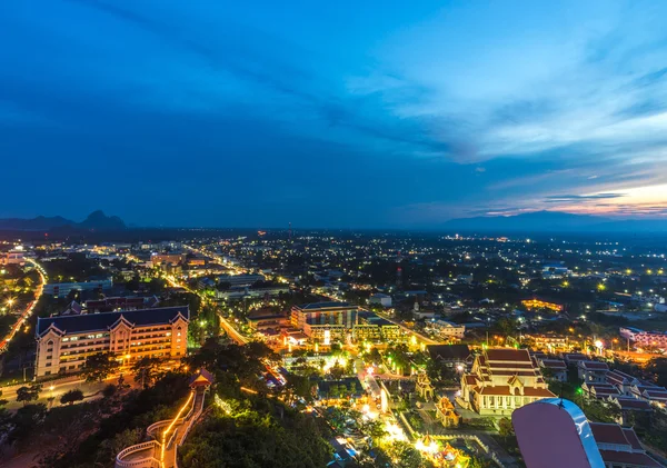 Blick auf die Innenstadt von Prachuap khiri khan Bezirk von Thailand — Stockfoto