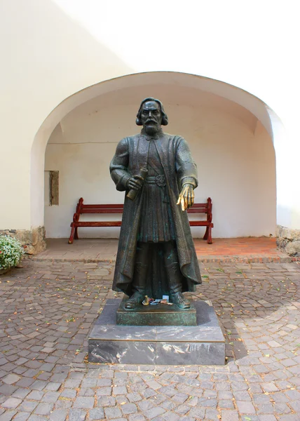 Pomnik Fedor Koryatovych w zamku Palanok w Mukaczewo, Ukraina — Zdjęcie stockowe