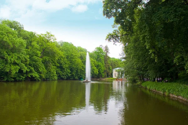 Ormfontän National Dendrologisk Park Sofiyivka Uman Ukraina — Stockfoto