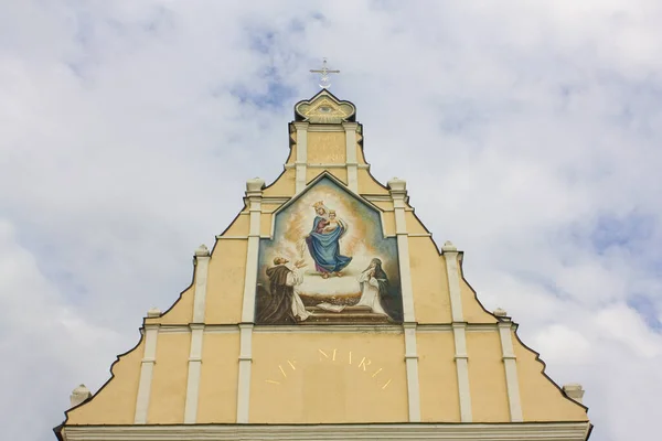 Kirkefragment Opptagelsen Jomfru Maria Dominikanerklosteret Letychiv Ukraina – stockfoto