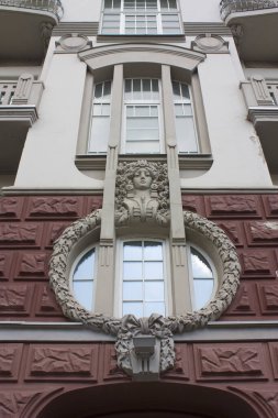 Ukrayna 'nın başkenti Kyiv' deki Yaroslavov Val Caddesi 'nde Kyiv Akademik Tiyatrosu 