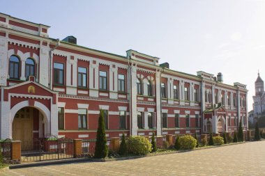 Cell building in St. Panteleimon Monastery in Kyiv, Ukraine