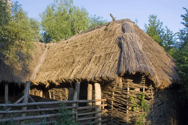 Fragment Traditional Ukrainian Barn 18Th Century Cossack Village Museum Mamaeva — Fotografia de Stock