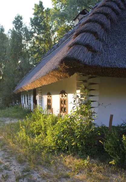 Fragment Traditional Ukrainian House 18Th Century Cossack Village Museum Mamaeva — Foto de Stock