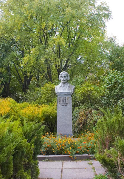 Monumento Nikolay Gogol Perto Universidade Nizhyn Ucrânia — Fotografia de Stock