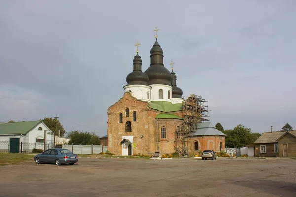 Kostel Proměny Spasitele Rekonstrukce Nižanech Ukrajina — Stock fotografie