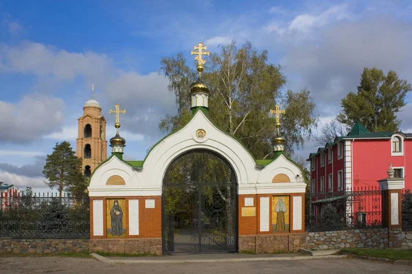 Puerta Entrada Monasterio Masculino Rizopolozhencheskiy Tomashivka Óblast Kiev Ucrania — Foto de Stock