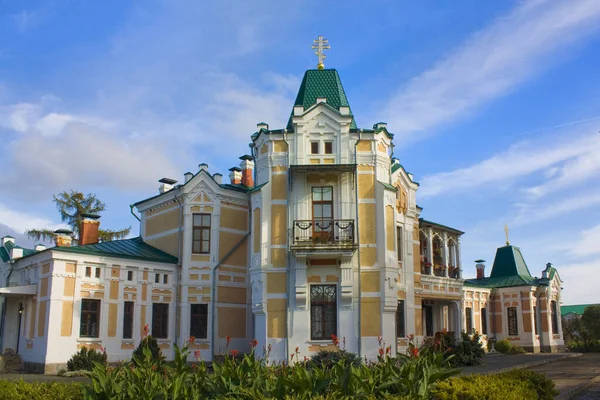 Monasterio Masculino Rizopolozhencheskiy Antes Del Palacio Hoetsky Tomashivka Óblast Kiev — Foto de Stock
