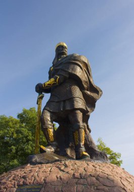 Korosten, Ukrayna 'daki antik Prens Mal anıtı.