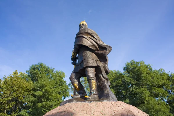 Памятник Древнему Князю Малу Коростене Украина — стоковое фото