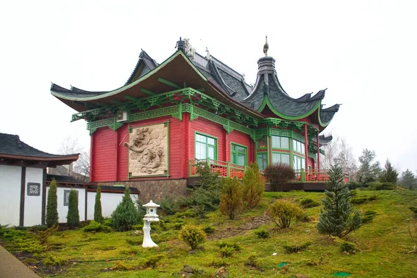 Pagoda Nel Parco Del Complesso Brech Nella Regione Chernihiv Ucraina — Foto Stock