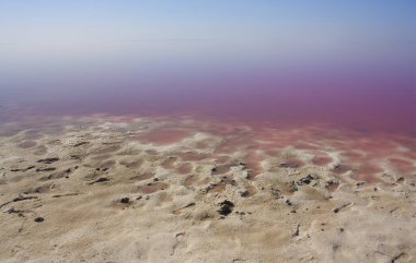 Sivash Gölü 'ndeki güzel manzara, Kherson Oblastı, Ukrayna