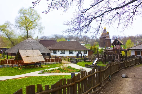 Museum Etnografisch Complex Dikiy Khutir Melniki Dorp Khutir Buda Oekraïne — Stockfoto