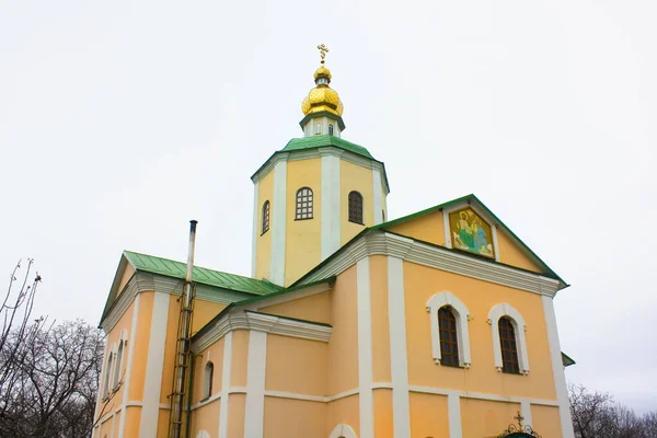 Kutsal Trinity Motroninsky Manastırı Kholodny Yar Ukrayna — Stok fotoğraf