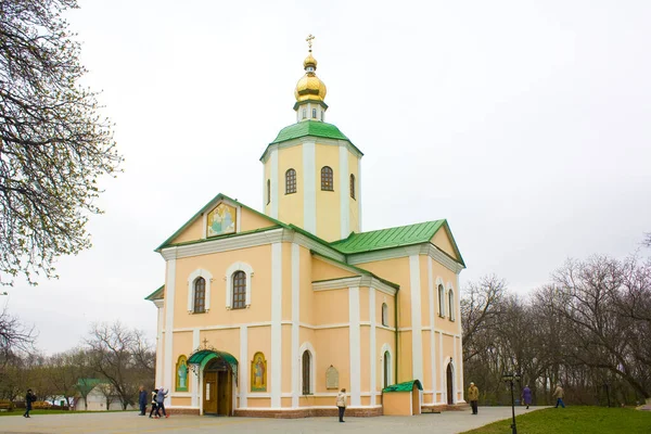 Μονή Αγίας Τριάδας Motroninsky Στο Kholodny Yar Ουκρανία — Φωτογραφία Αρχείου