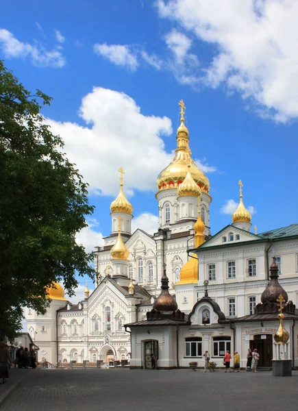 Церква Всіх Святих Похаїві Лаврі Україна — стокове фото