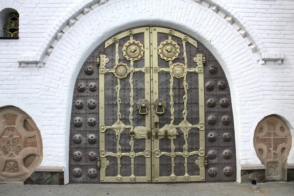 Porte Entrée Cathédrale Trinité Pochaev Lavra Pochaev Ukraine — Photo