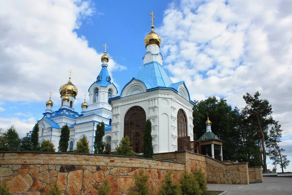Kirche Der Seraphim Von Sarow Heiligen Geistlichen Kloster Skete Pochaev — Stockfoto