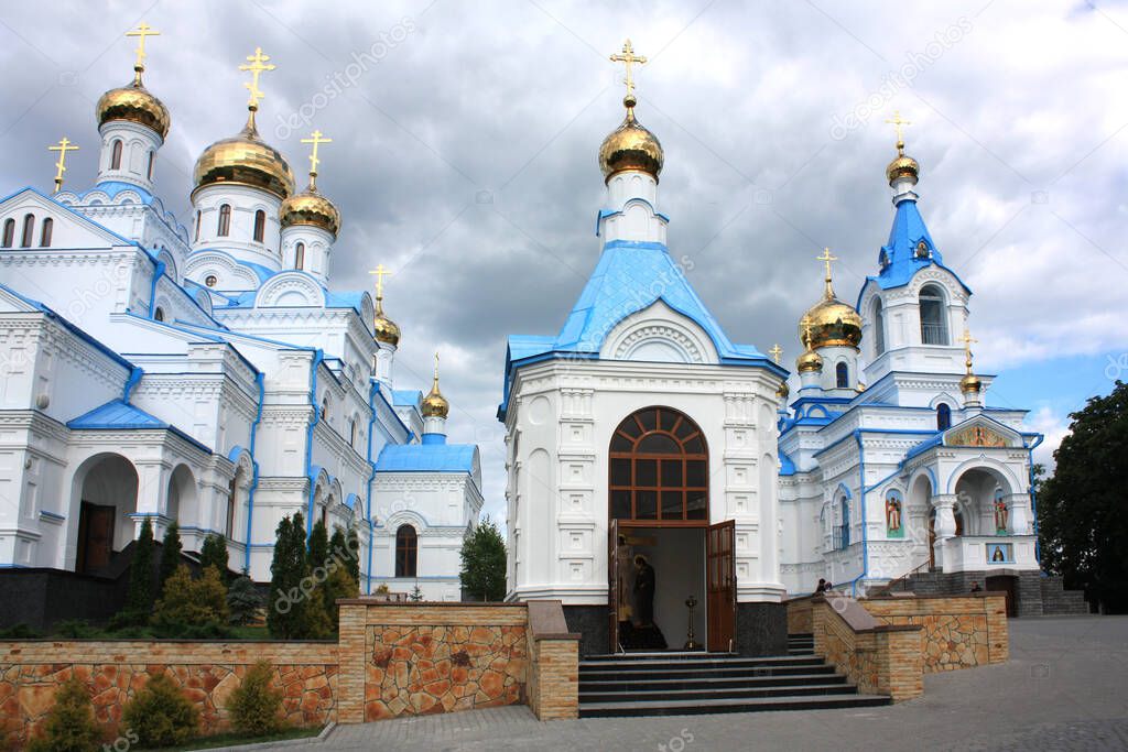 Church of Seraphim of Sarov in Holy Spiritual Monastery Skete in Pochaev, Ukraine