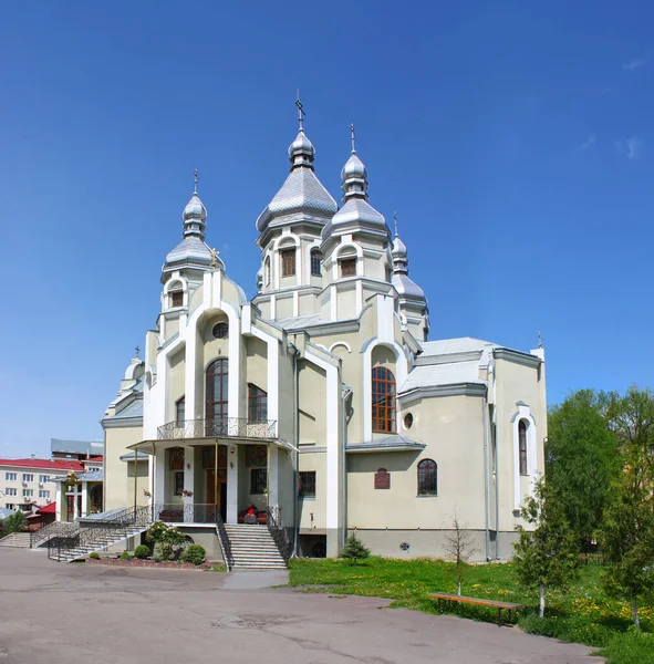 Kostel Nanebevzetí Panny Marie Ježíšovy Drogobychu Ukrajina — Stock fotografie