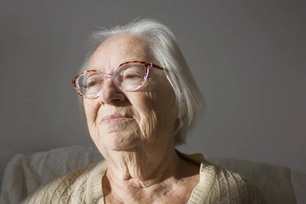 Portrait Beautiful Senior Woman — Stock Photo, Image