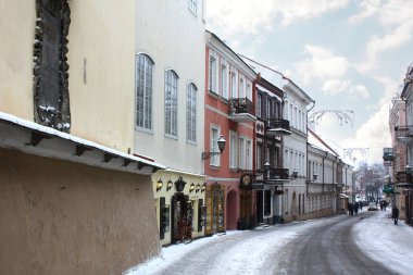 Litvanya 'nın Vilnius kentindeki tarihi binalar