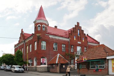 Stryi, Lviv bölgesindeki eski tarihi bina (İtfaiye Departmanı), Ukrayna
