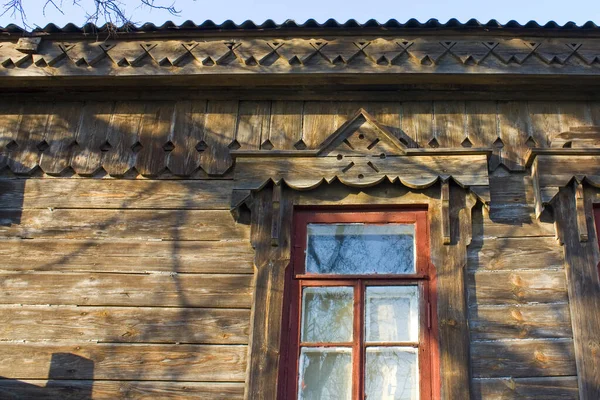 Fragmento Casa Madera Casa Del Doctor Diseñado Por Gorodetsky Moshny — Foto de Stock
