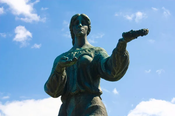 Monumento Marusia Boguslavka Bohuslav Ucrânia — Fotografia de Stock