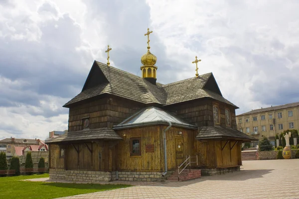 Chiesa Legno Dell Assunzione Chortkiv Ucraina — Foto Stock