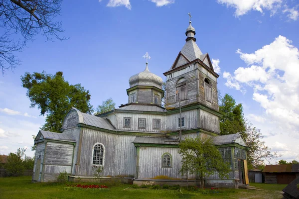 Деревянная Церковь Космы Дамиана Селе Коленцы Киевской Области Украина — стоковое фото