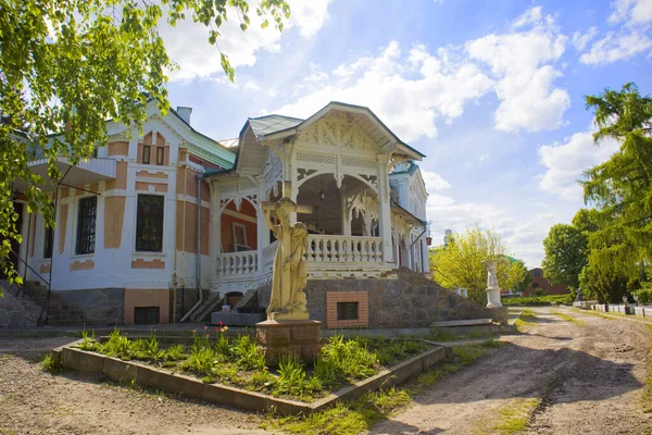 Mosteiro Masculino Rizopolozhencheskiy Antes Palácio Hoetsky Tomashivka Oblast Kiev Ucrânia — Fotografia de Stock