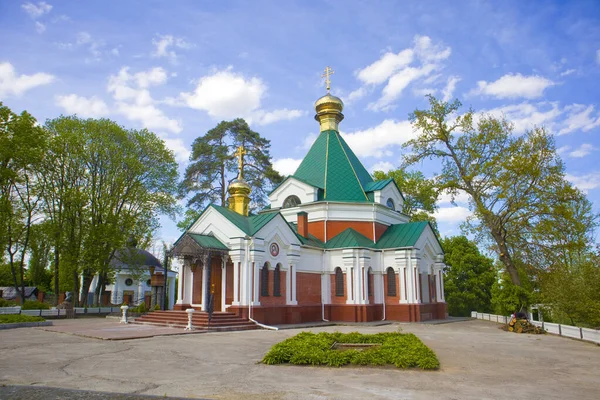 リトポロジェンチェスキーの主の情熱の教会ウクライナ共和国キエフ州トマシフカの男性修道院 ホートスキー宮殿前 — ストック写真