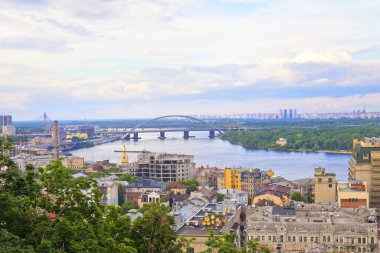 Podil, Ukrayna 'dan Kyiv şehir manzarası