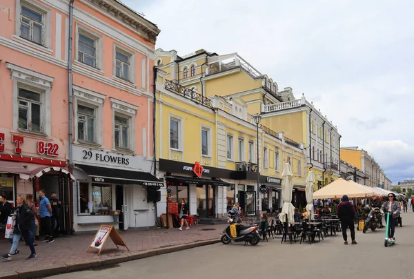 Κίεβο Ουκρανία Ιουνίου 2021 Street Cafe Στο Podol Στο Κίεβο — Φωτογραφία Αρχείου