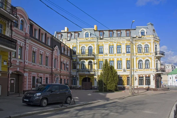 Bâtiment Historique Dans Vieille Ville Kiev Ukraine — Photo
