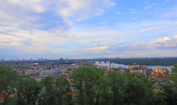 Kyjevské Panorama Podilu Ukrajině — Stock fotografie
