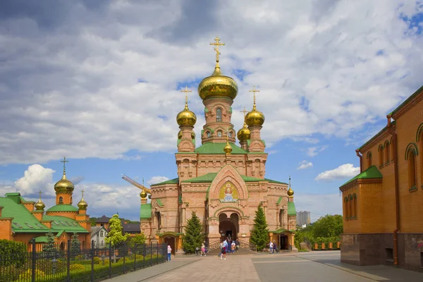 Santa Intercesión Monasterio Holosiivsky Kiev Ucrania — Foto de Stock