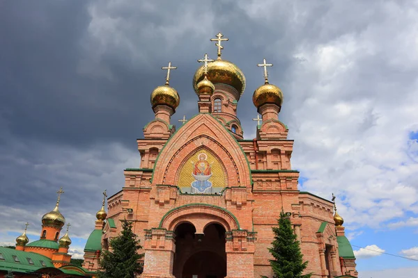 Heilige Voorbede Holosiivsky Klooster Kiev Oekraïne — Stockfoto
