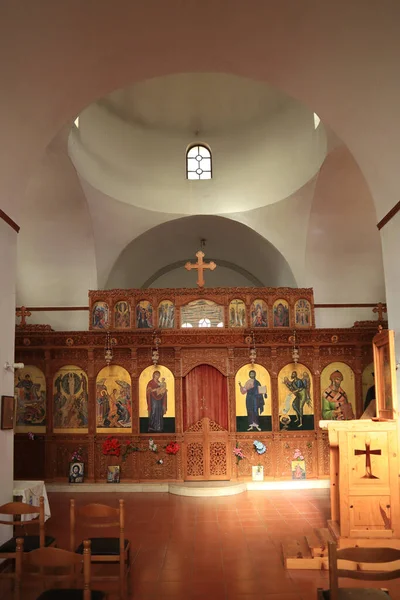 Innenraum Der Griechisch Orthodoxen Kirche Ksamil Albanien — Stockfoto