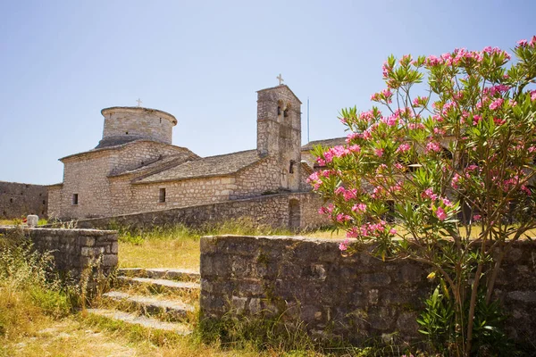 Monasterio San Jorge Ksamil Albania — Foto de Stock