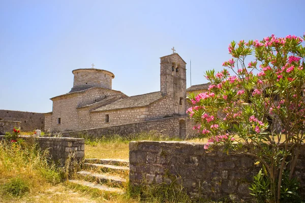 Monasterio San Jorge Ksamil Albania — Foto de Stock