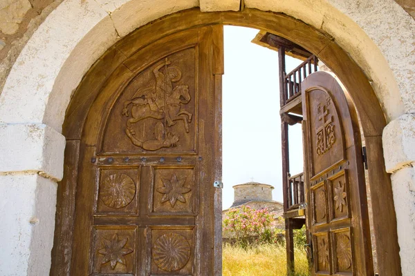 Porte Entrée Monastère Saint George Ksamil Albanie — Photo