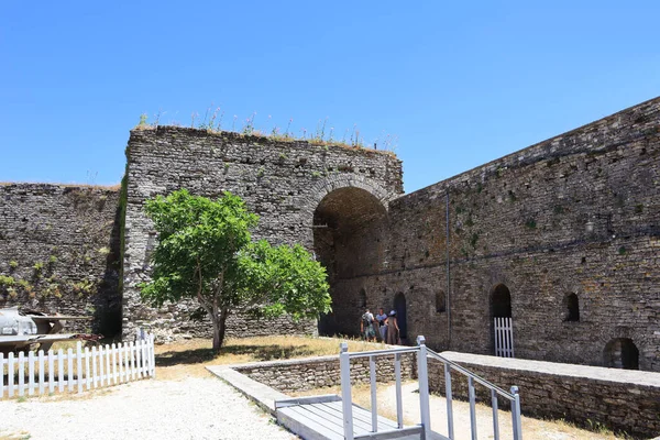Ακρόπολη Φρουρίου Στο Αργυρόκαστρο Της Αλβανίας — Φωτογραφία Αρχείου