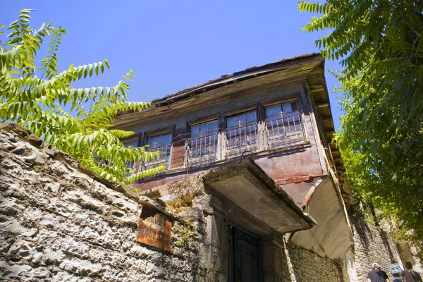 Edifício Histórico Centro Gjirokastra Albânia — Fotografia de Stock