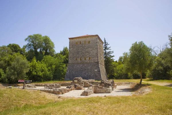 Venetiaanse Toren Oude Stad Butrint National Park Buthrotum Albanië — Stockfoto