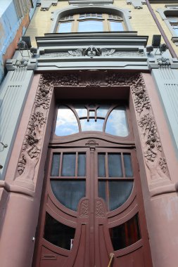 Ukrayna 'nın başkenti Kyiv' deki Yaroslavov Val Caddesi 'nde Kyiv Akademik Tiyatrosu 