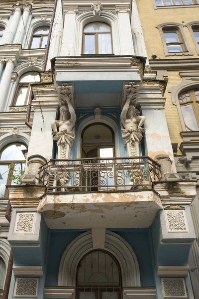 Bâtiment Historique Rue Yaroslavov Val Kiev Ukraine — Photo