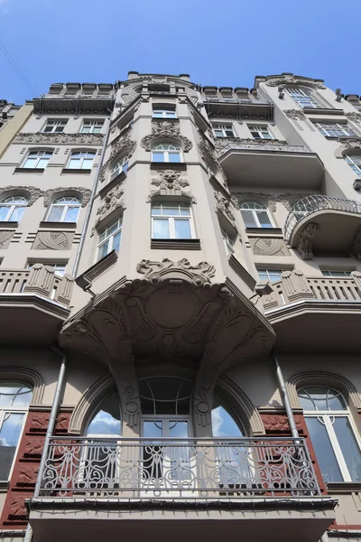 Zabytkowy Budynek Przy Ulicy Jarosławów Val Kijowie Ukraina — Zdjęcie stockowe